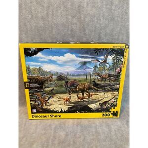 Dinosaur Shore Jigsaw Puzzle 200 Pieces National Geographic‎ New York Puzzle Co.